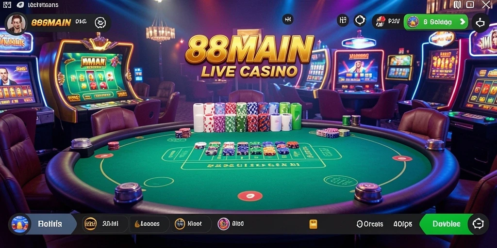 Tampilan layar gameplay Live Casino yang menegangkan dan interaktif.