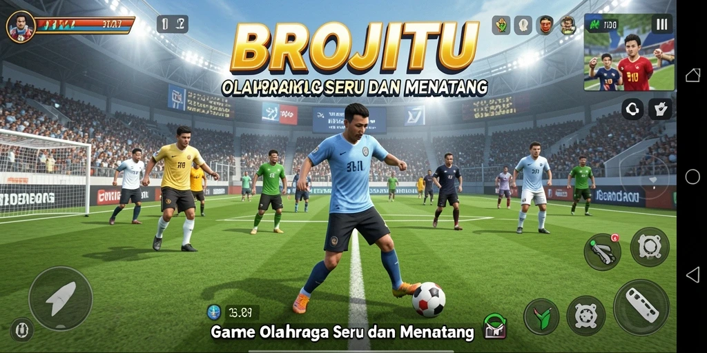 Tampilan menakjubkan dari gameplay BROJITU yang penuh aksi.