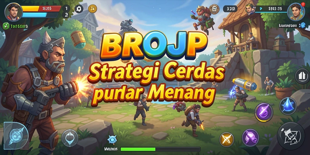 Tangkapan layar BROJP menunjukkan permainan strategi yang mendebarkan.