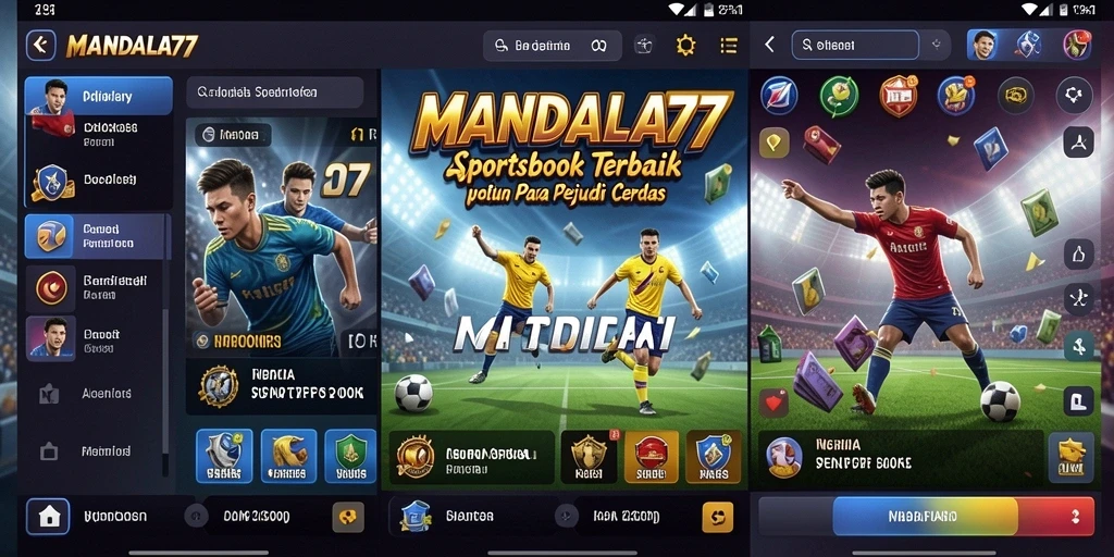 Screenshot aplikasi MANDALA77 menampilkan antarmuka taruhan yang menarik dan user-friendly.