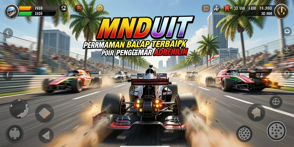Tampilan gameplay balap yang menegangkan dan penuh aksi.