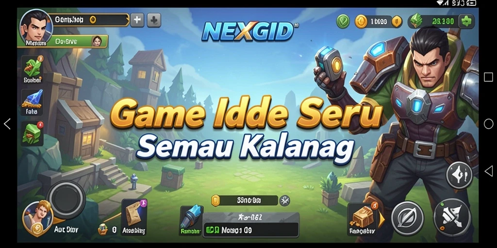 Tampilan gameplay NEXGID yang seru dan menarik.